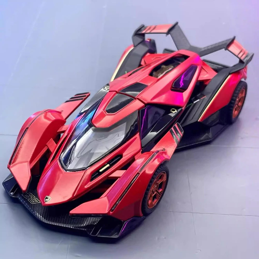 [TOY] 1:32 Lamborghini 2019 V12 Vision Gran Turismo Red Model Car Die-Cast