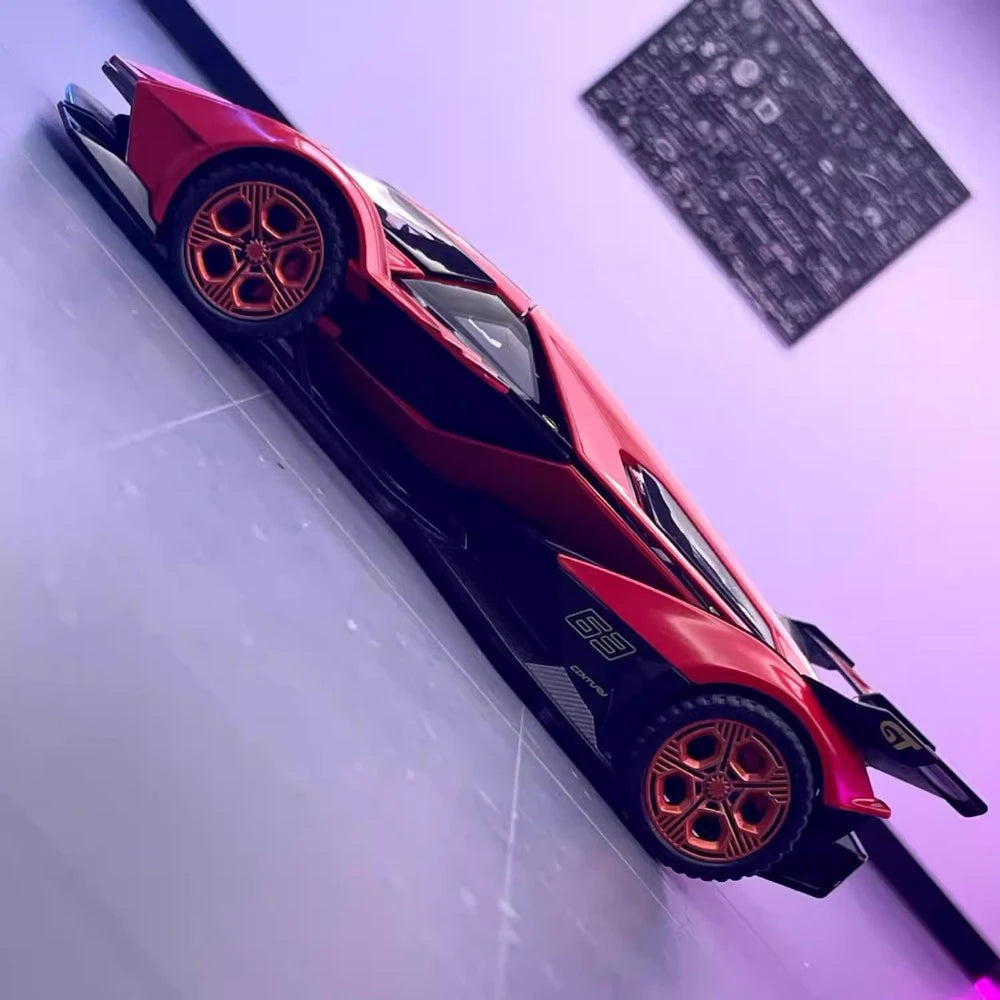 [TOY] 1:32 Lamborghini 2019 V12 Vision Gran Turismo Red Model Car Die-Cast