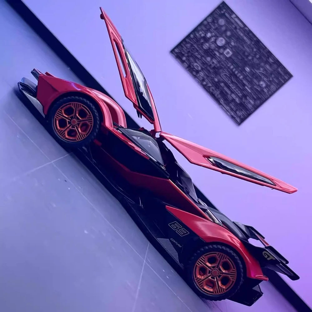 [TOY] 1:32 Lamborghini 2019 V12 Vision Gran Turismo Red Model Car Die-Cast