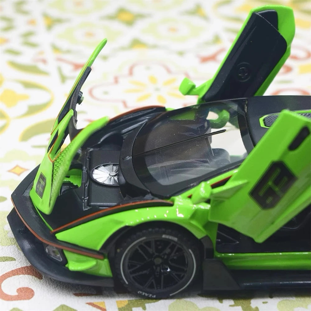 [TOY] 1:32 Lamborghini 2020 Essenza SCV12 Green Model Car Die-Cast