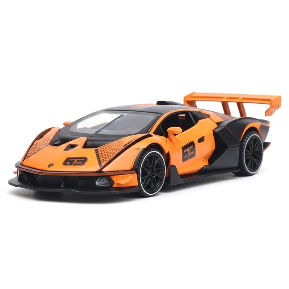 [TOY] 1:32 Lamborghini 2020 Essenza SCV12 Orange Model Car Die-Cast