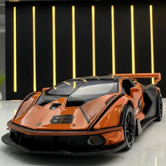 [TOY] 1:32 Lamborghini 2020 Essenza SCV12 Orange Model Car Die-Cast