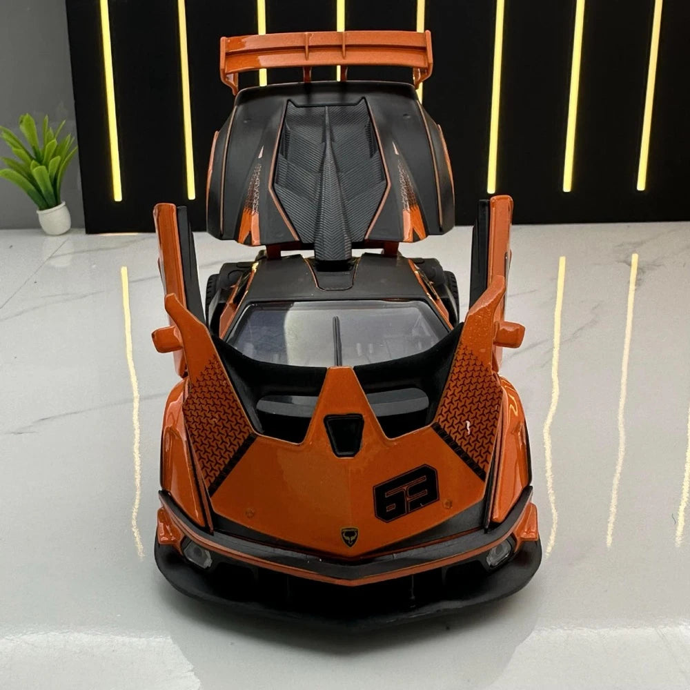 [TOY] 1:32 Lamborghini 2020 Essenza SCV12 Orange Model Car Die-Cast