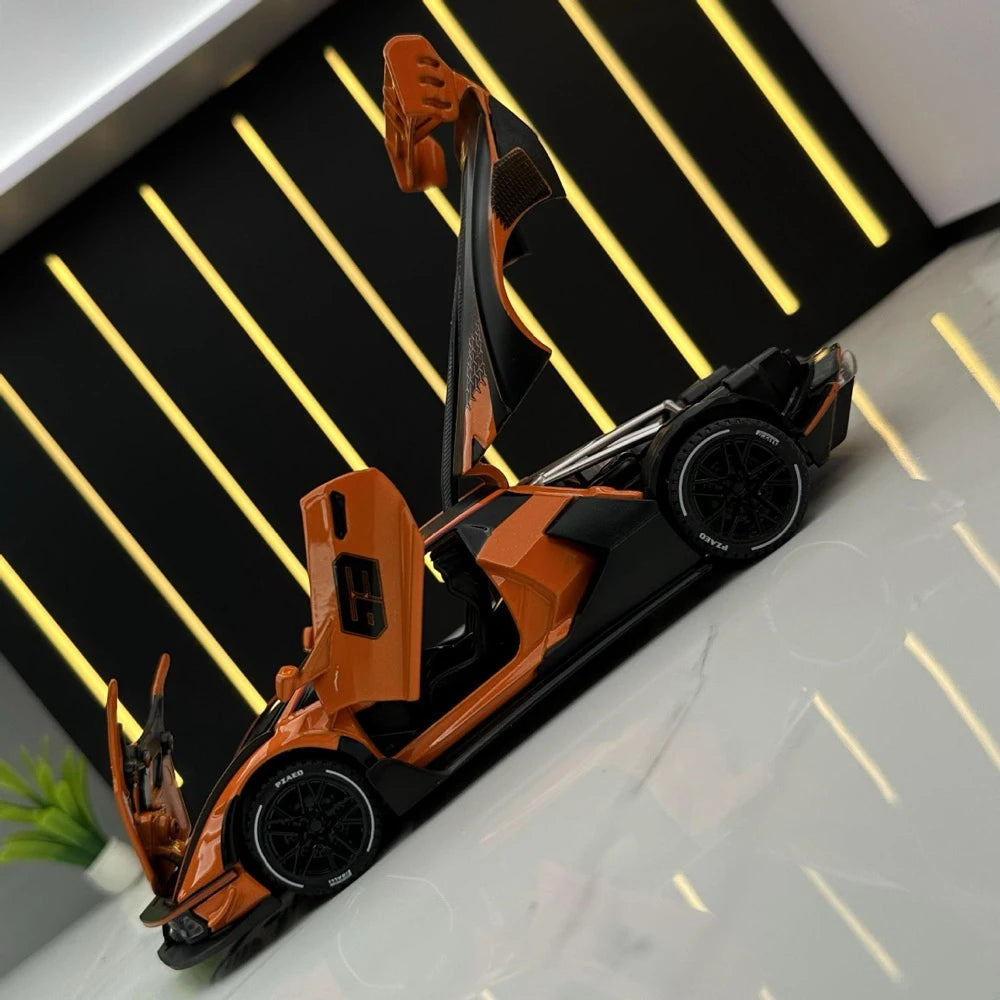 [TOY] 1:32 Lamborghini 2020 Essenza SCV12 Orange Model Car Die-Cast