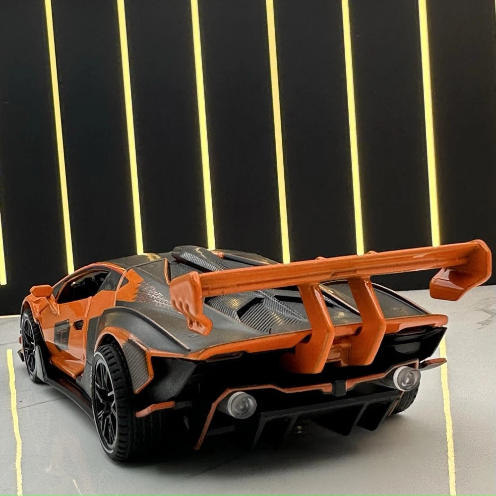 [TOY] 1:32 Lamborghini 2020 Essenza SCV12 Orange Model Car Die-Cast