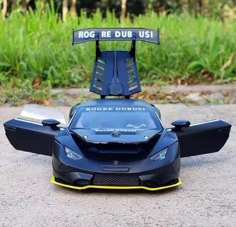 [TOY] 1:32 Lamborghini 2020 Huracan Super Trofeo EVO Black Model Car Die-Cast