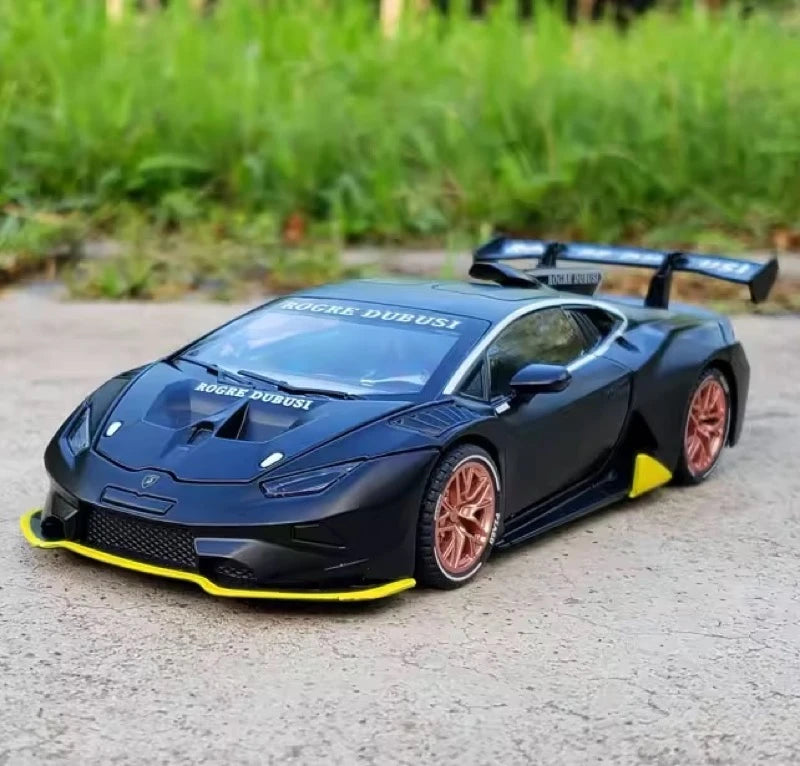 [TOY] 1:32 Lamborghini 2020 Huracan Super Trofeo EVO Black Model Car Die-Cast