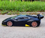 [TOY] 1:32 Lamborghini 2020 Huracan Super Trofeo EVO svart modellbil Die-Cast