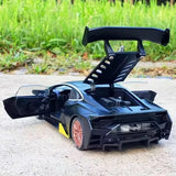 [TOY] 1:32 Lamborghini 2020 Huracan Super Trofeo EVO svart modellbil Die-Cast