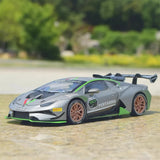 [TOY] 1:32 Lamborghini 2020 Huracan Super Trofeo EVO Silver Model Car Die-Cast