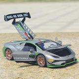 [TOY] 1:32 Lamborghini 2020 Huracan Super Trofeo EVO Silver Model Car Die-Cast