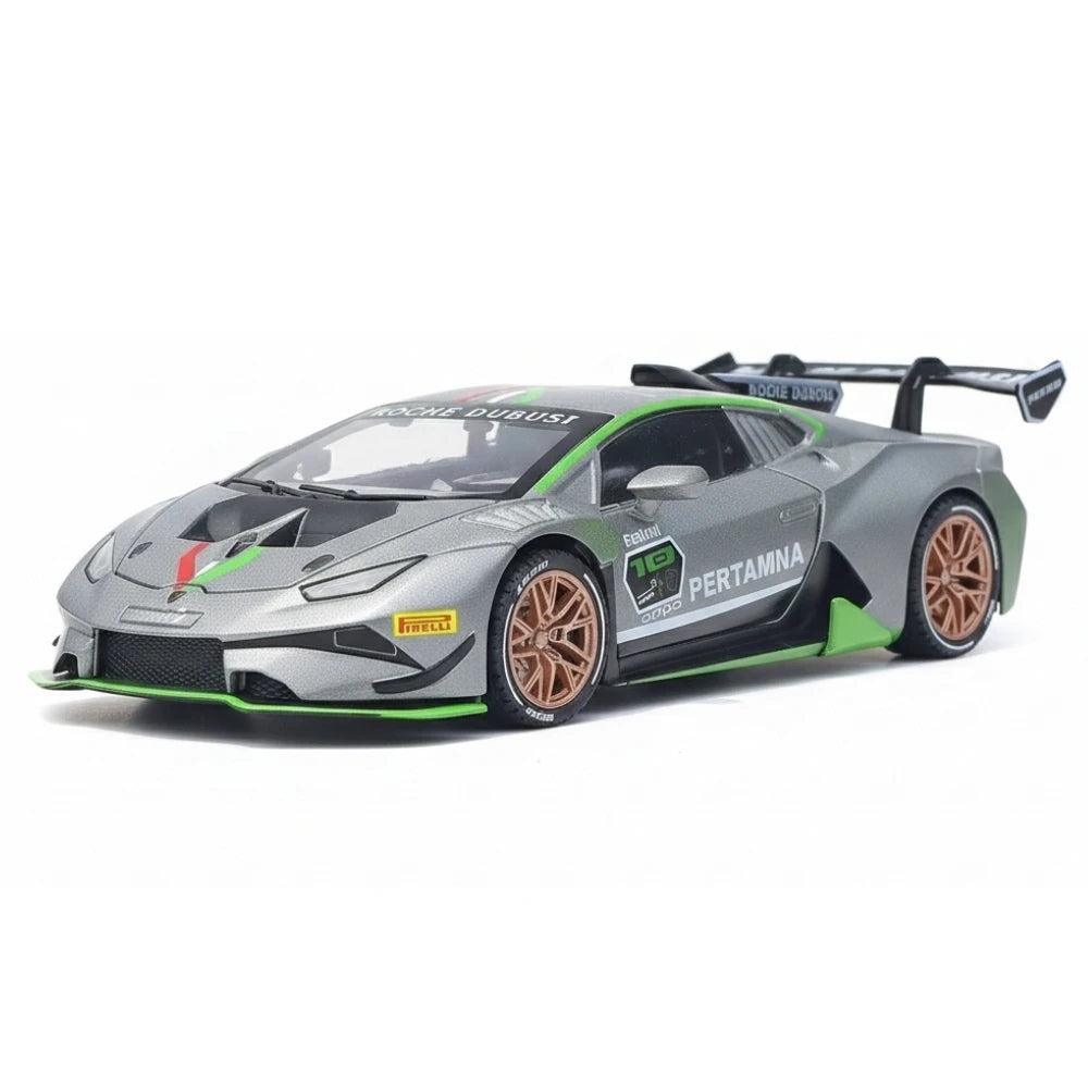[TOY] 1:32 Lamborghini 2020 Huracan Super Trofeo EVO argento modellino di auto Die-Cast