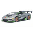 [TOY] 1:32 Lamborghini 2020 Huracan Super Trofeo EVO Silver Model Car Die-Cast