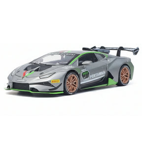 [TOY] 1:32 Lamborghini 2020 Huracan Super Trofeo EVO Silver Model Car Die-Cast