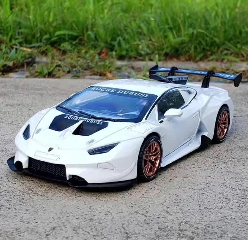 [TOY] 1:32 Lamborghini 2020 Huracan Super Trofeo EVO White Model Car Die-Cast