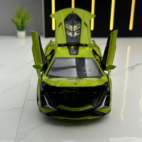 [TOY] 1:32 Lamborghini 2020 Sian FKP 37 grön modellbil Die-Cast