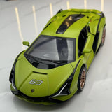 [TOY] 1:32 Lamborghini 2020 Sian FKP 37 Green Model Car Die-Cast
