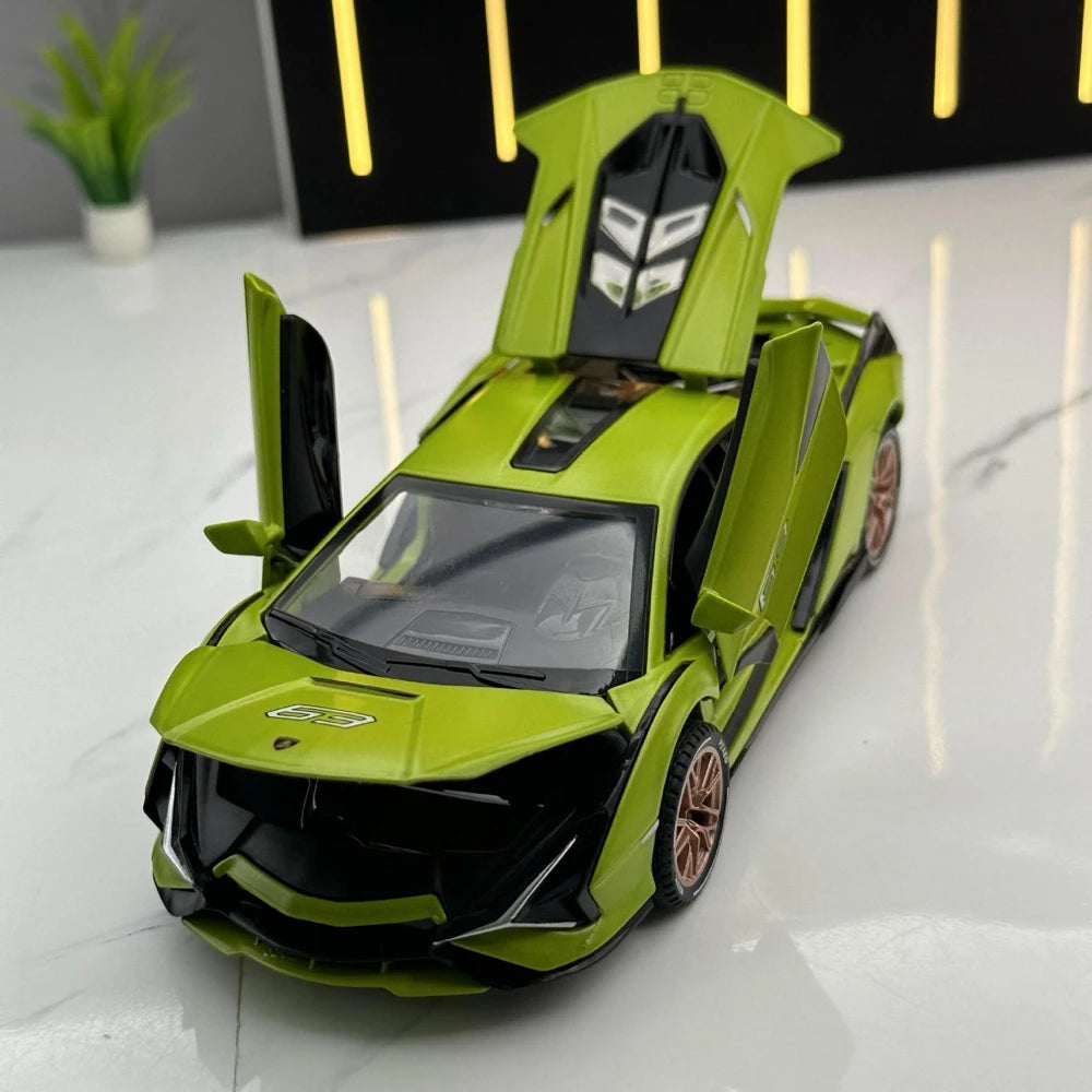 [TOY] 1:32 Lamborghini 2020 Sian FKP 37 vert voiture miniature Die-Cast