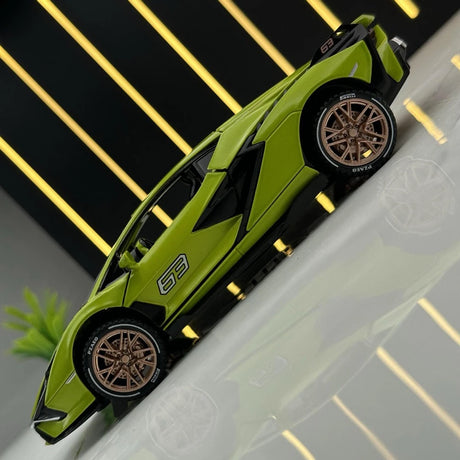 [TOY] 1:32 Lamborghini 2020 Sian FKP 37 grön modellbil Die-Cast