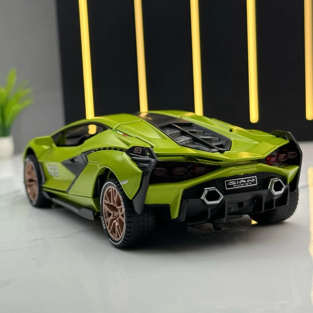 [TOY] 1:32 Lamborghini 2020 Sian FKP 37 vert voiture miniature Die-Cast