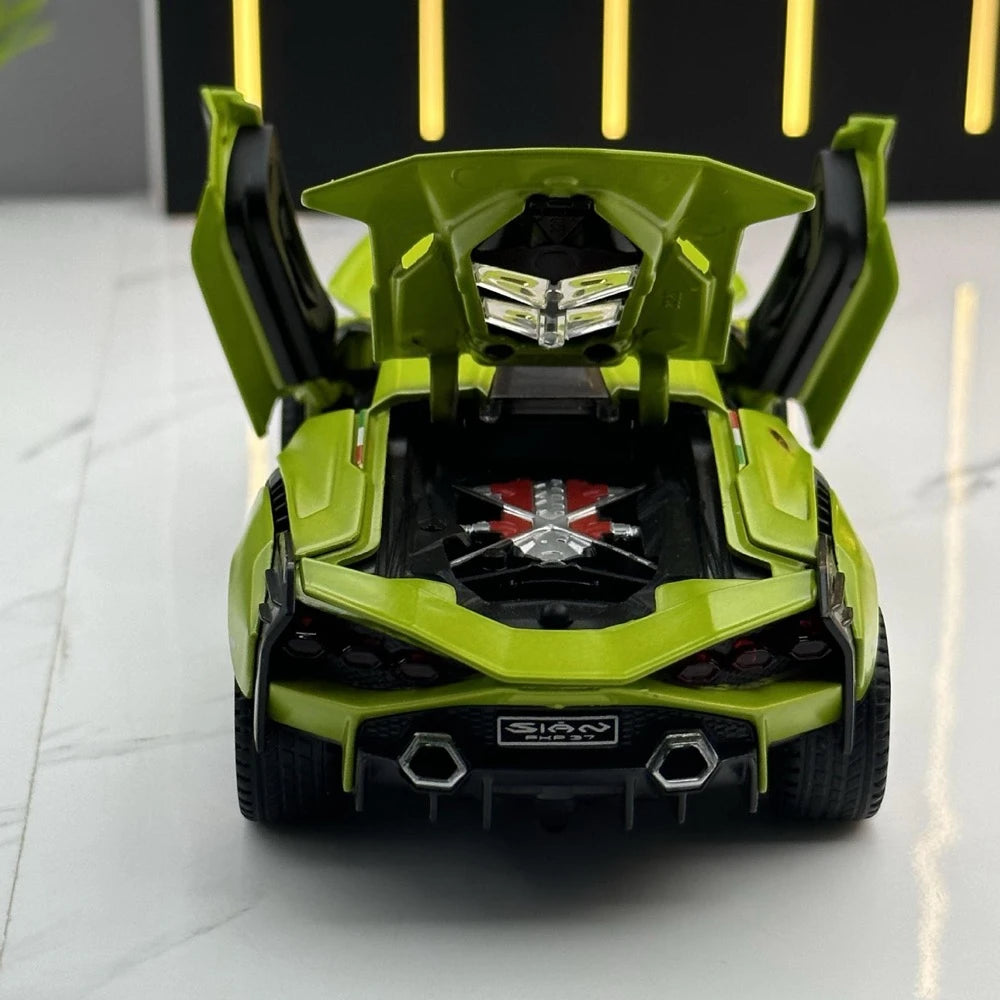 [TOY] 1:32 Lamborghini 2020 Sian FKP 37 vert voiture miniature Die-Cast