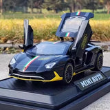 [TOY] 1:32 Lamborghini 2022 Aventador LP780-4 SVJ Black Model Car Die-Cast