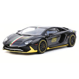 [TOY] 1:32 Lamborghini 2022 Aventador LP780-4 SVJ Black Model Car Die-Cast