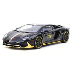 [TOY] 1:32 Lamborghini 2022 Aventador LP780-4 SVJ Black Model Car Die-Cast