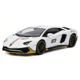 [TOY] 1:32 Lamborghini 2022 Aventador LP780-4 SVJ White Model Car Die-Cast