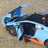 [TOY] 1:32 Lamborghini 2023 Huracan STO Blue Model Car Die-Cast
