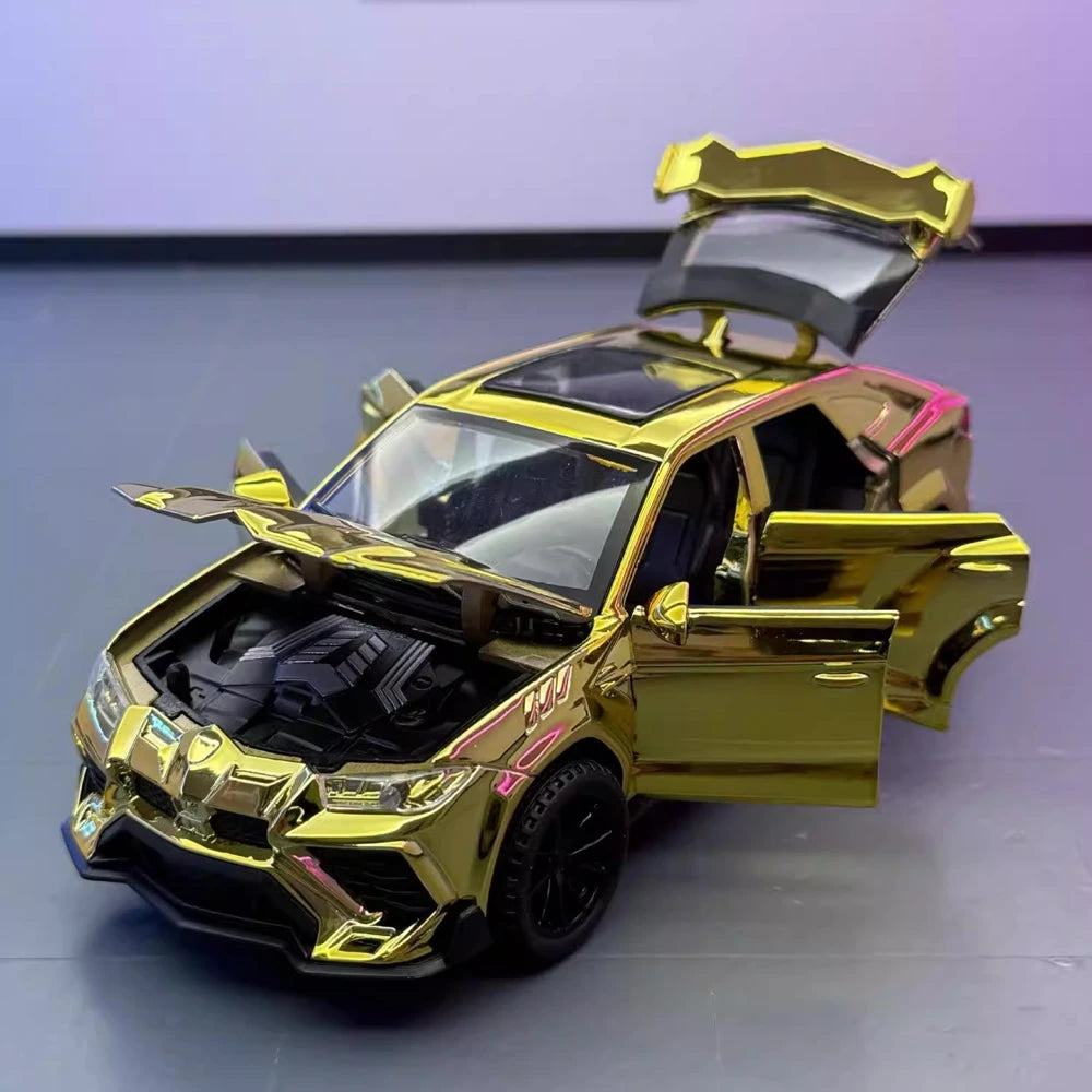 [TOY] 1:32 Lamborghini 2023 Urus Mansory oro modellino di auto Die-Cast