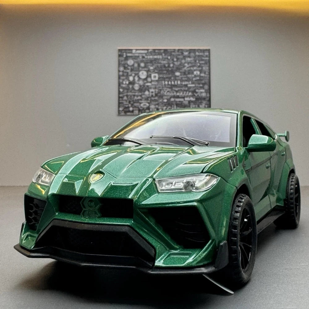 [TOY] 1:32 Lamborghini 2023 Urus Mansory Green Model Car Die-Cast