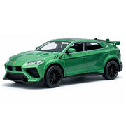 Lamborghini 2023 Urus Mansory grön 1:32 – modellbil i gjuten metall för display