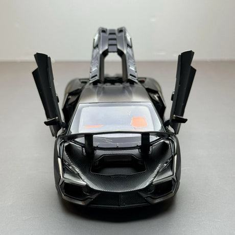 [TOY] 1:32 Lamborghini 2024 Revuelto svart modellbil Die-Cast