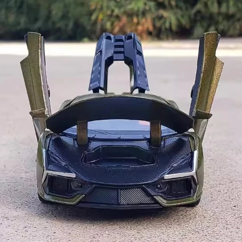 [TOY] 1:32 Lamborghini 2024 Revuelto verde modellino di auto Die-Cast