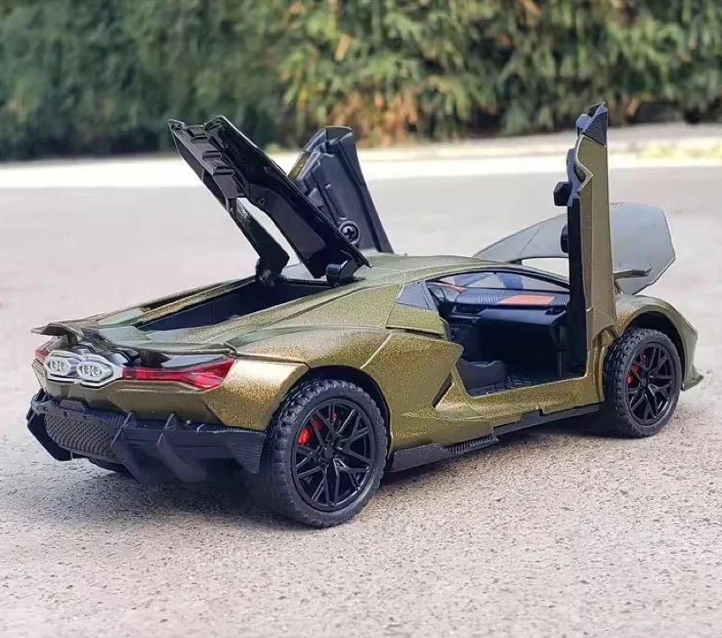 [TOY] 1:32 Lamborghini 2024 Revuelto verde modellino di auto Die-Cast