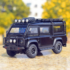 [TOY] 1:32 Land Rover 1990 Defender Van noir voiture miniature Die-Cast