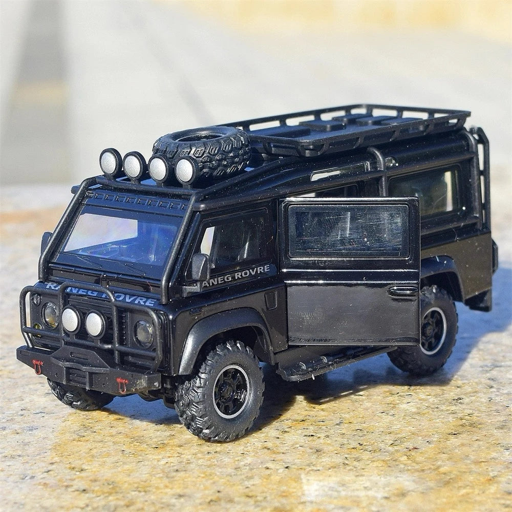 [TOY] 1:32 Land Rover 1990 Defender Van noir voiture miniature Die-Cast
