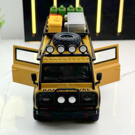Land Rover 1990 Defender Van Yellow 1:32 – Diecast Display Model Die-Cast