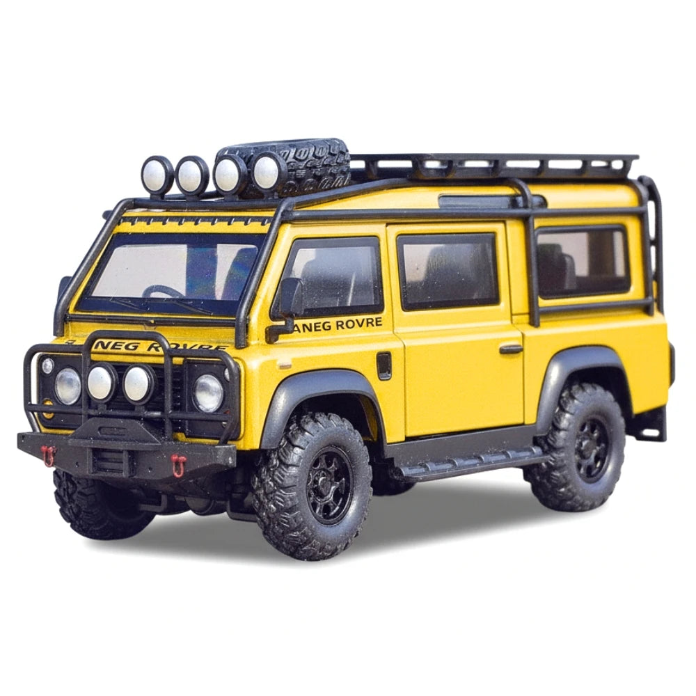 [TOY] 1:32 Land Rover 1990 Defender Van giallo modellino di auto Die-Cast