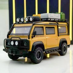 [TOY] 1:32 Land Rover 1990 Defender Van giallo modellino di auto Die-Cast