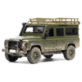 [TOY] 1:32 Land Rover 2017 Defender 110 Green Dirty Model Car Die-Cast