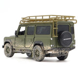[TOY] 1:32 Land Rover 2017 Defender 110 Green Dirty Model Car Die-Cast
