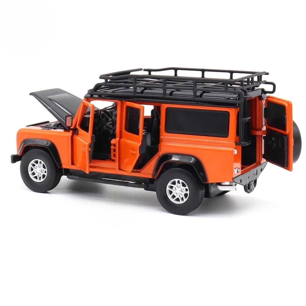 [TOY] 1:32 Land Rover 2017 Defender 110 Orange Model Car Die-Cast