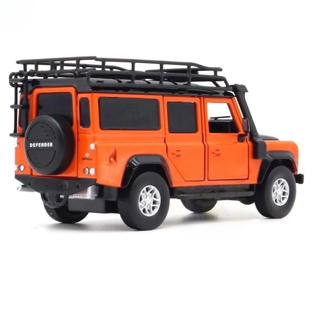 [TOY] 1:32 Land Rover 2017 Defender 110 Orange Model Car Die-Cast