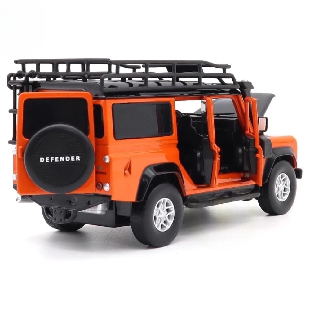 [TOY] 1:32 Land Rover 2017 Defender 110 Orange Model Car Die-Cast