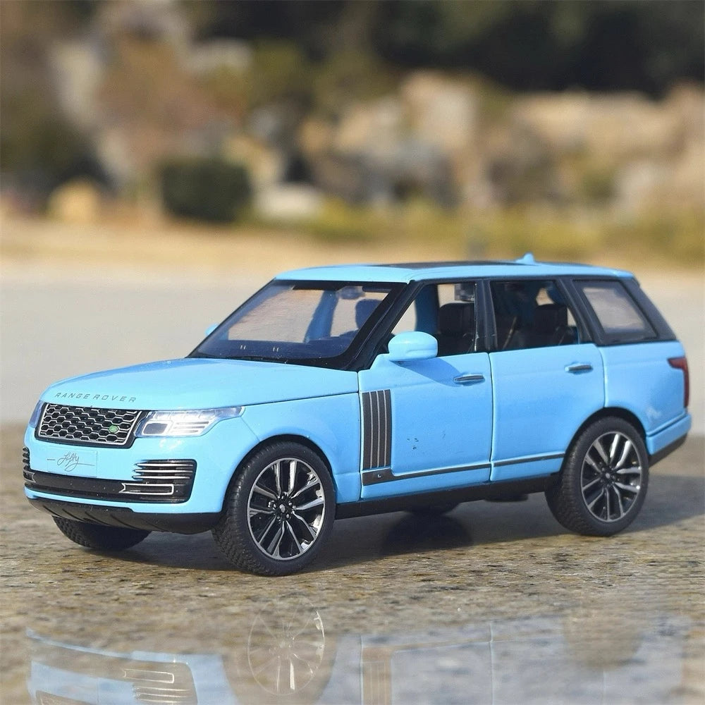 [TOY] 1:32 Land Rover 2021 Range Rover Fifty blå modellbil Die-Cast