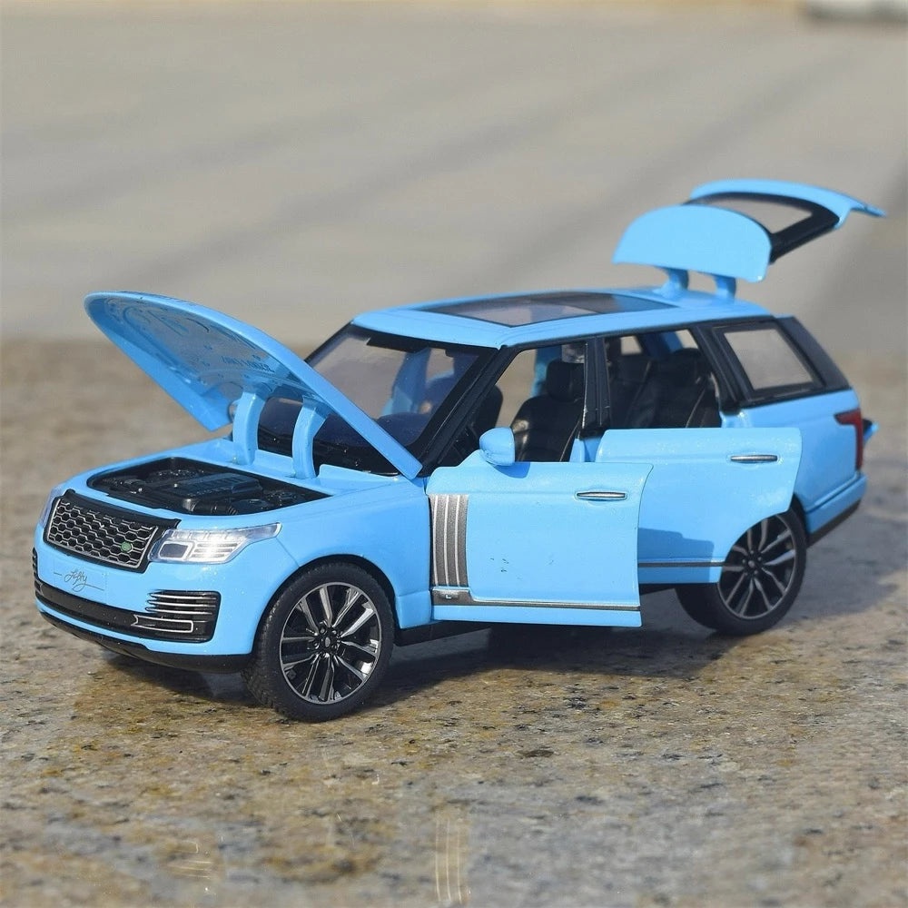 [TOY] 1:32 Land Rover 2021 Range Rover Fifty bleu voiture miniature Die-Cast