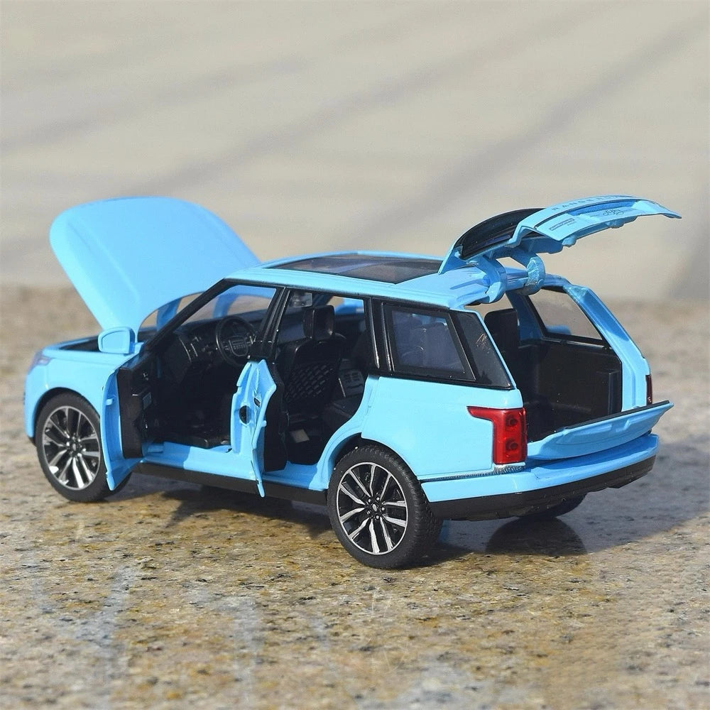 [TOY] 1:32 Land Rover 2021 Range Rover Fifty blå modellbil Die-Cast