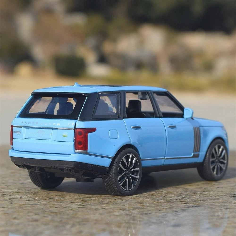[TOY] 1:32 Land Rover 2021 Range Rover Fifty blå modellbil Die-Cast